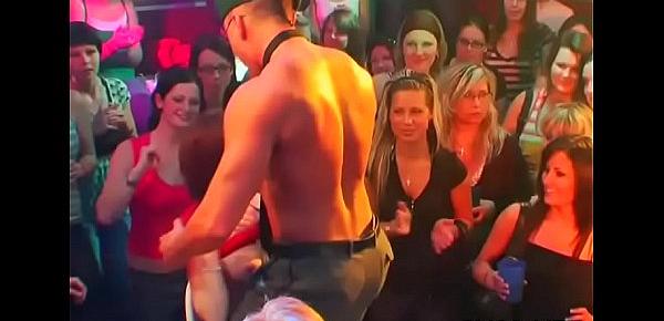  Lots of bang on dance floor blow jobs from blondes wild fuck
